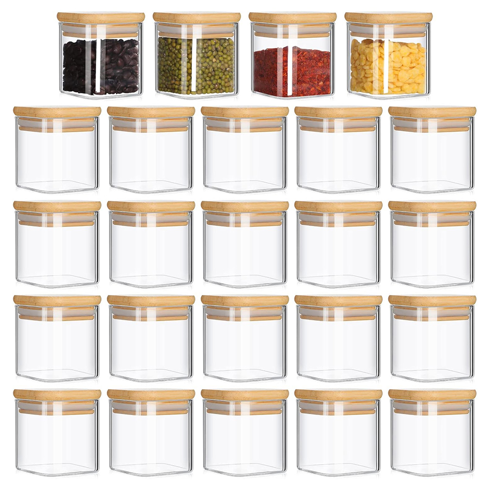 Food Storage Labels - مجموعة برطمانات زجاجية مكونة من 6