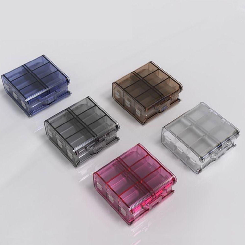 Xxl Food Storage Container - علبة أدوية بـ 12 خانة، طبقتين،