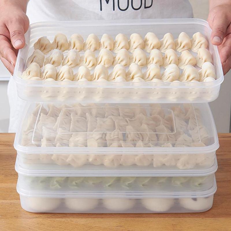 Food Storage Time - صندوق تخزين شفاف للمطبخ، منظم للثلاجة،