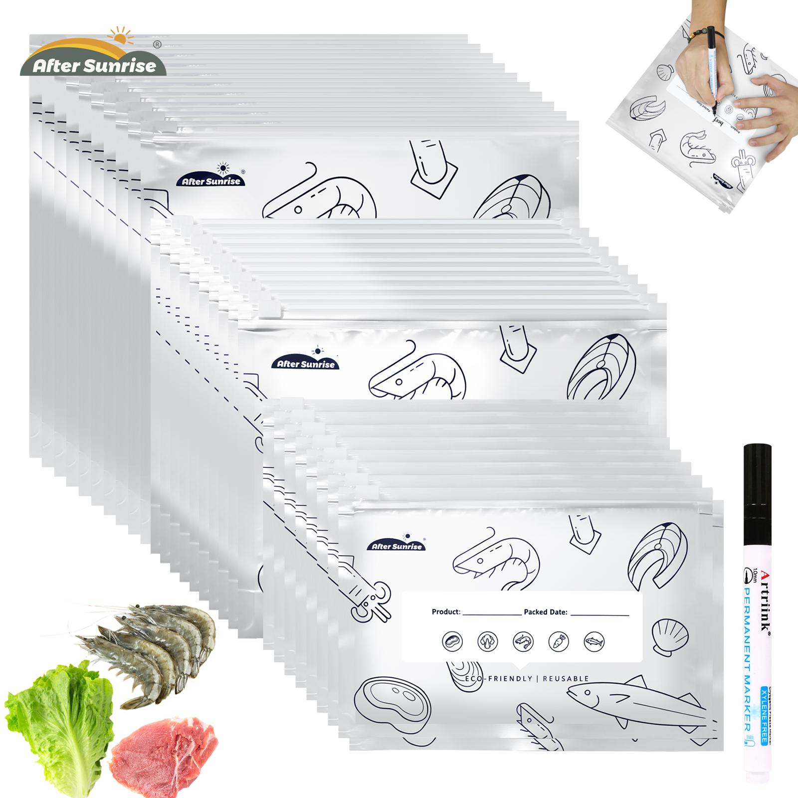 Food Storage Labels - 【الأطعمة المبردة】أكياس تخزين قابلة للإغلاق من