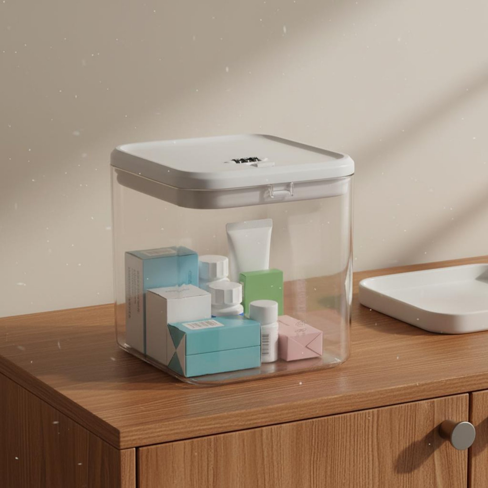 Food Storage And - صندوق تخزين شفاف قابل للقفل متعدد