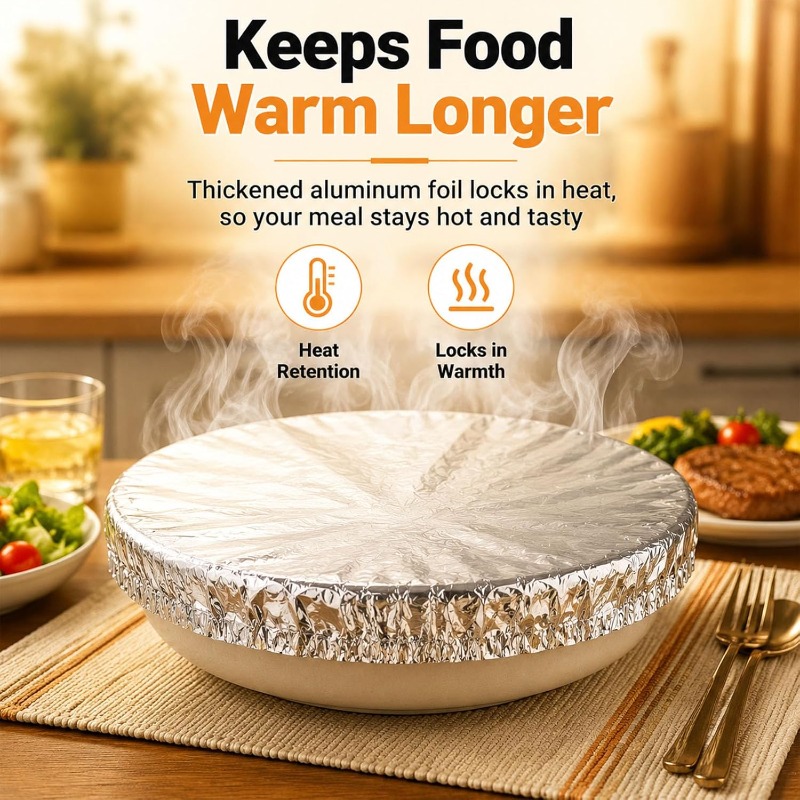 Food Storage With Colander - أغطية عازلة من رقائق الألومنيوم، أغطية