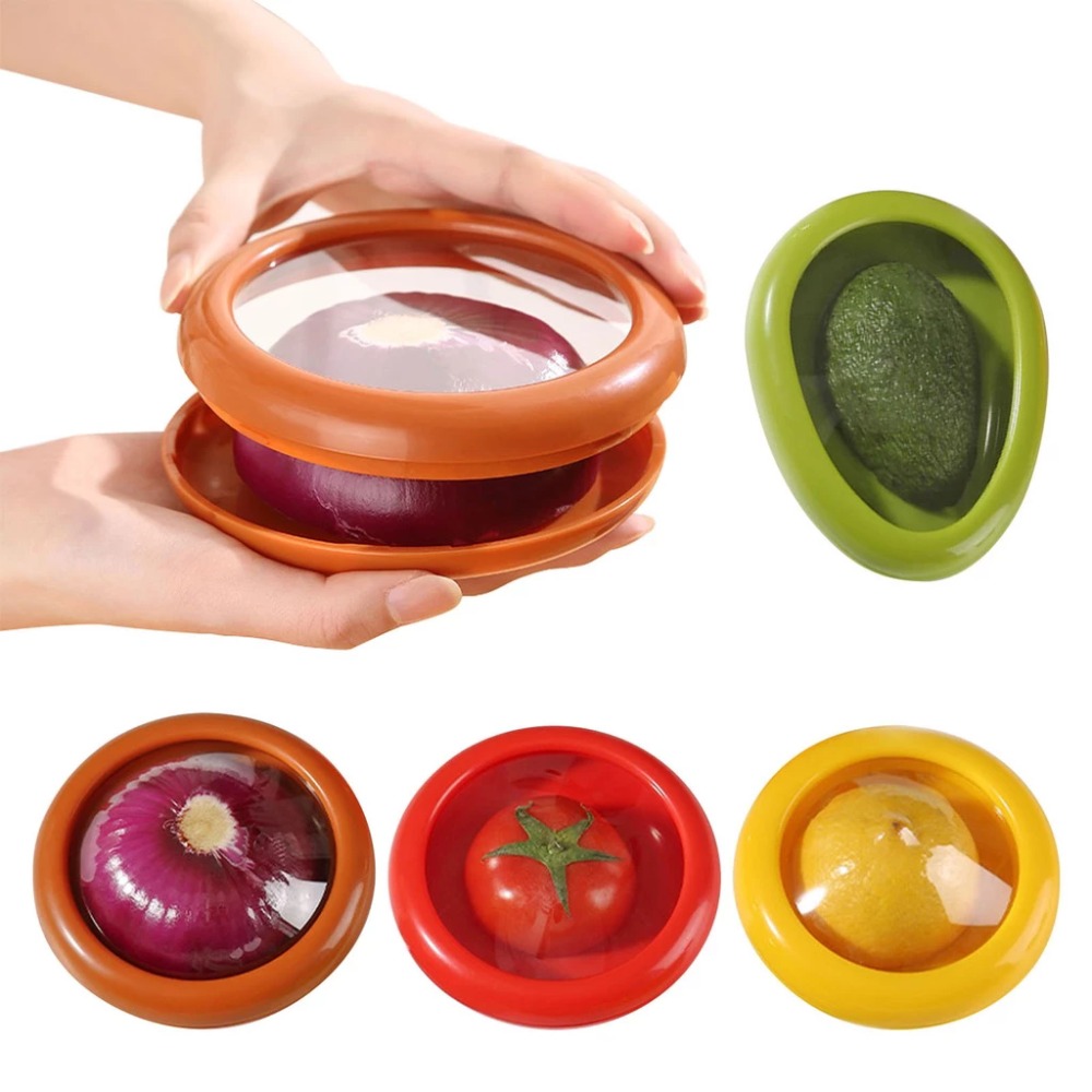 Food Storage Bowls - صندوق شفاف لحفظ الأفوكادو الطازج، حاويات