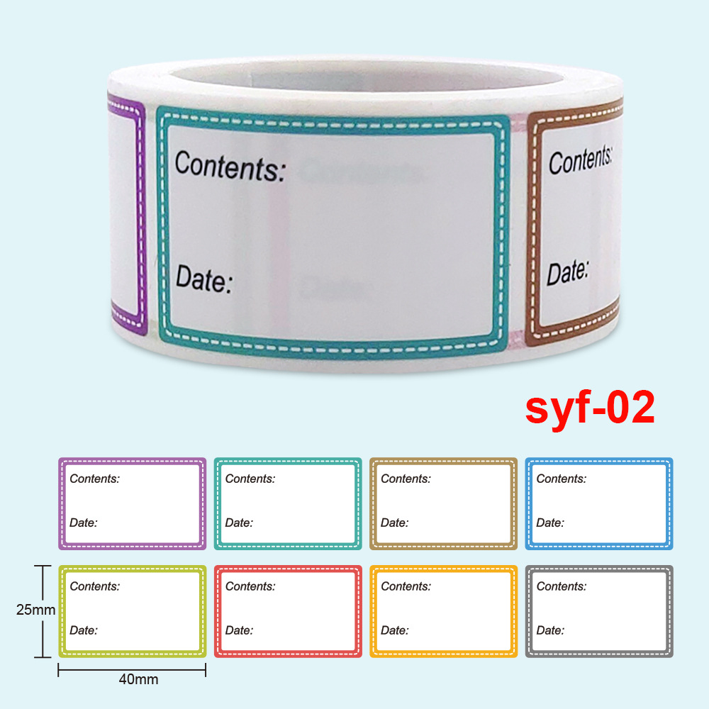 Food Storage Labels - تاريخ آمن كتالوج المواد الغذائية تخزين