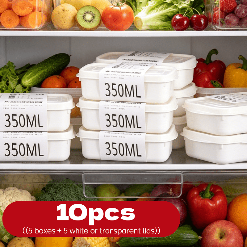 Food Storage With Colander - مجموعة من 10 قطع من صناديق