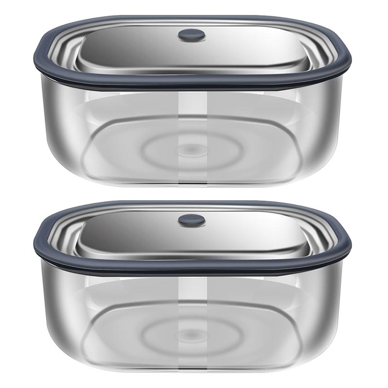 Food Storage With Colander - صندوق الغداء الزجاج البورسليكات عالية ،