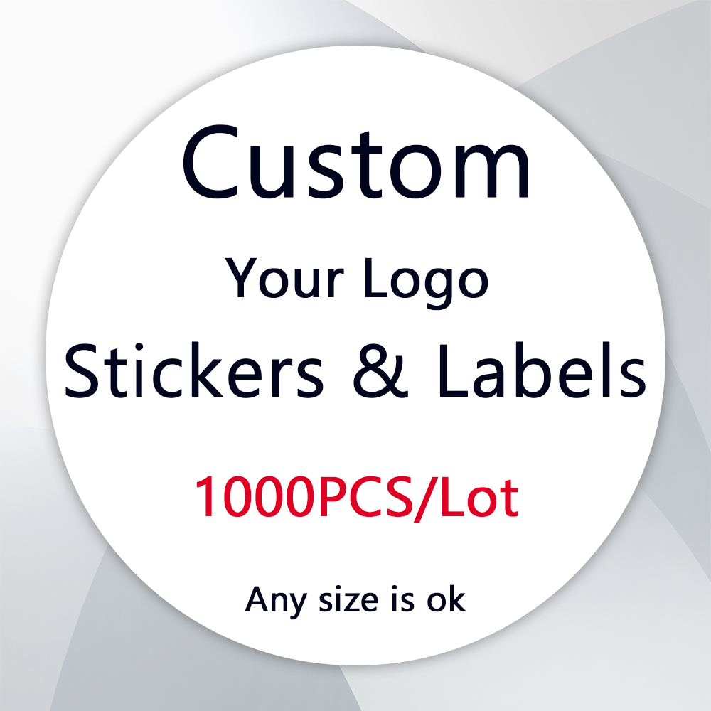Food Storage Labels - 1000 قطعة ملصقات مخصصة تخصيص شعار