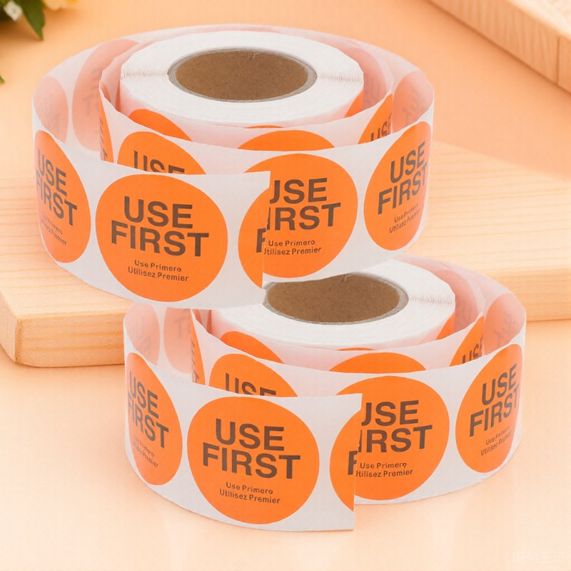 Food Storage Labels - ملصقات تحكم بالمخزون (2 لفة) -