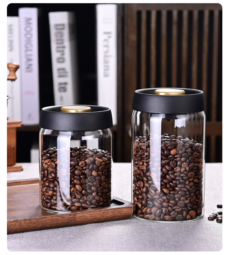 وعاء تخزين حبوب القهوة، وعاء م - مراجعة Food Storage Jar Glass وسعره