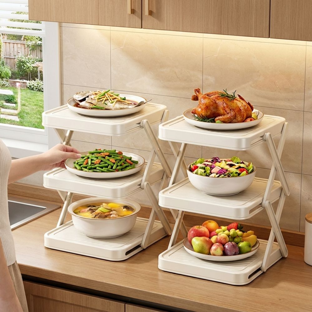 رف تخزين أطباق بـ 3/4 طبقات، س - مراجعة Food Storage And Preparation وسعره