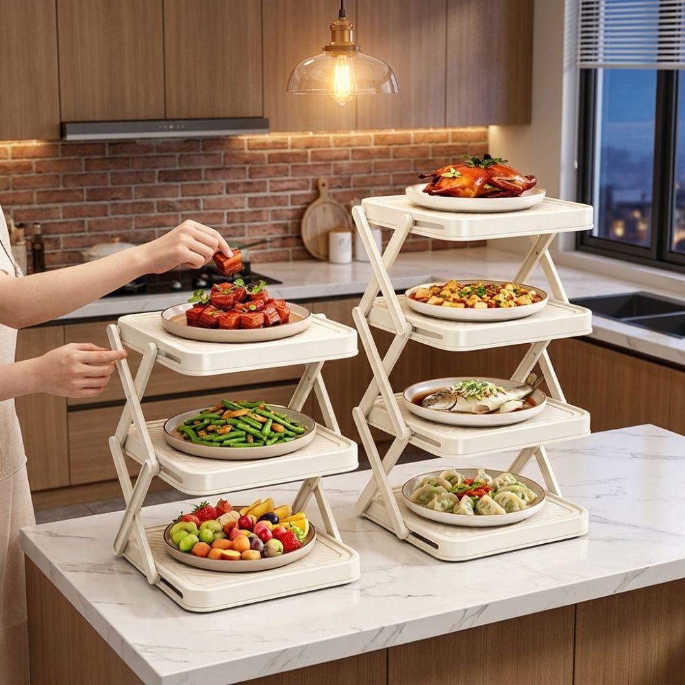 رف تخزين أطباق بـ 3/4 طبقات، س - مراجعة Food Storage And Preparation وسعره