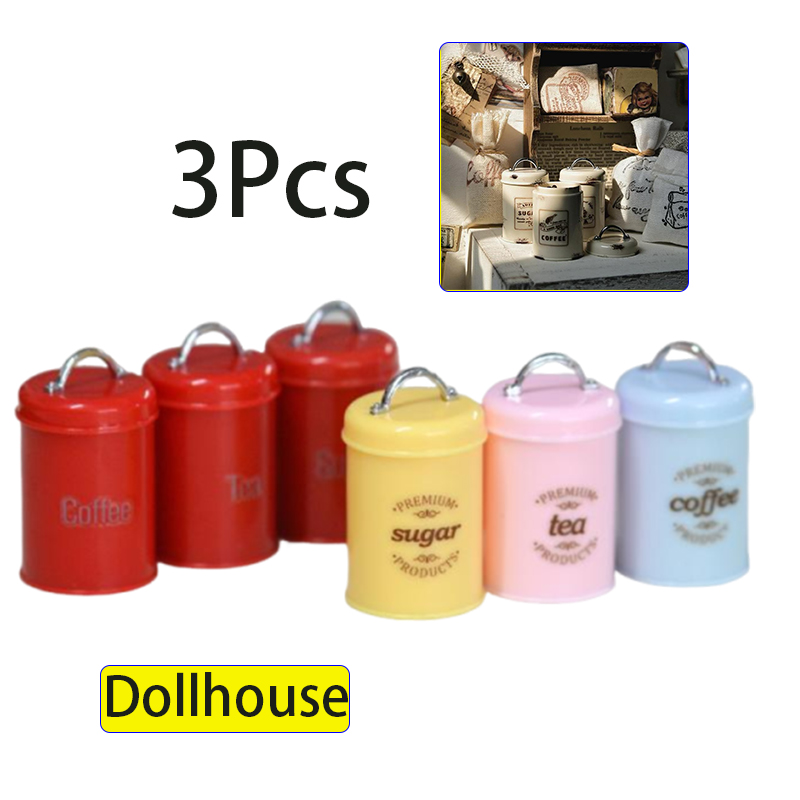 3 قطعة دمية مصغرة الغذاء/الشاي - مراجعة Food Storage And وسعره