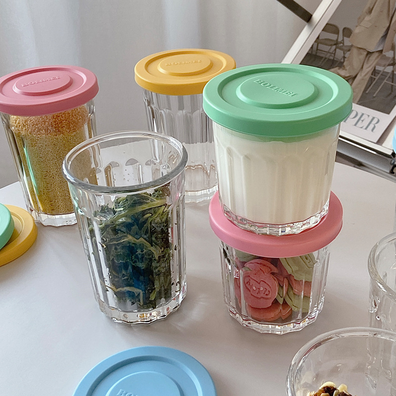 لون غطاء الزجاج مختومة خزان صن - مراجعة Food Storage Jar Glass وسعره