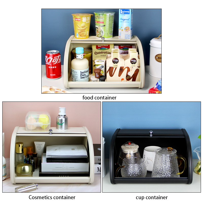 صندوق خبز معدني أسود ، حاويات  - مراجعة Xxl Food Storage Container وسعره