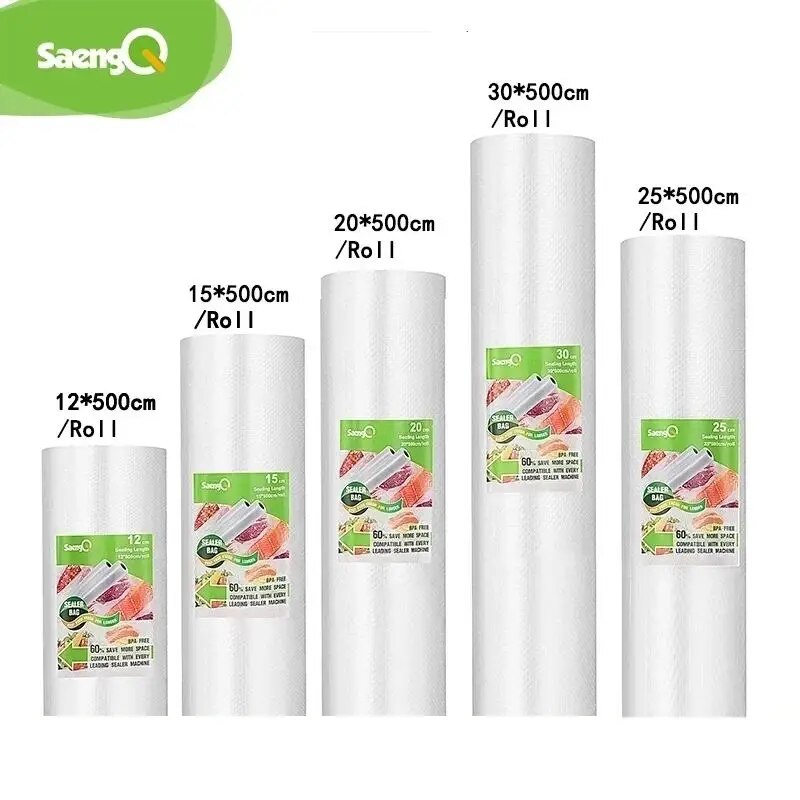 SaengQ أكياس مكنسة للأغذية فرا - مراجعة Food Storage Vacuum Seal وسعره