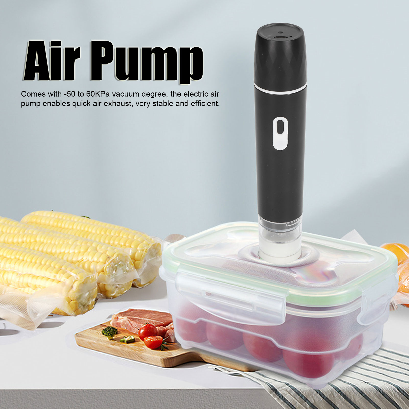 مضخة هواء كهربائية محمولة بالي - مراجعة Food Storage Vacuum Seal وسعره
