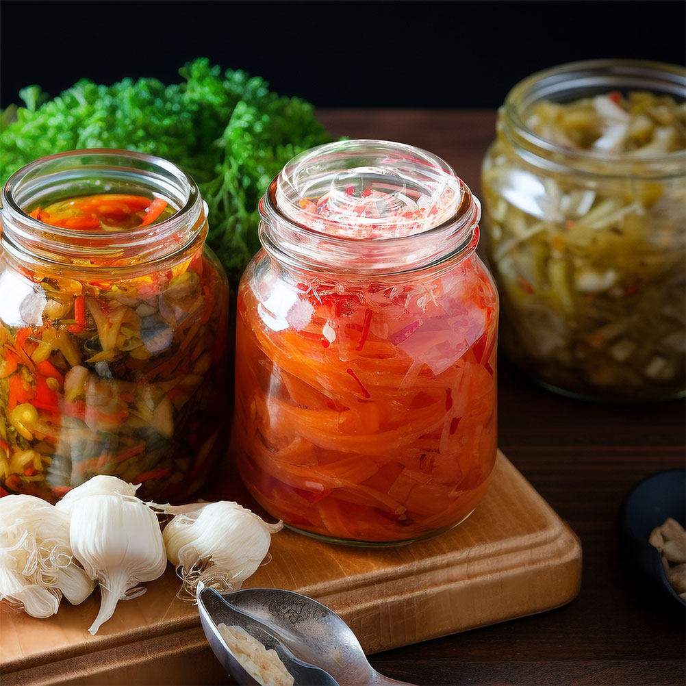 قطعتان من أوزان الزجاج واسعة ا - مراجعة Food Storage Jar Glass وسعره
