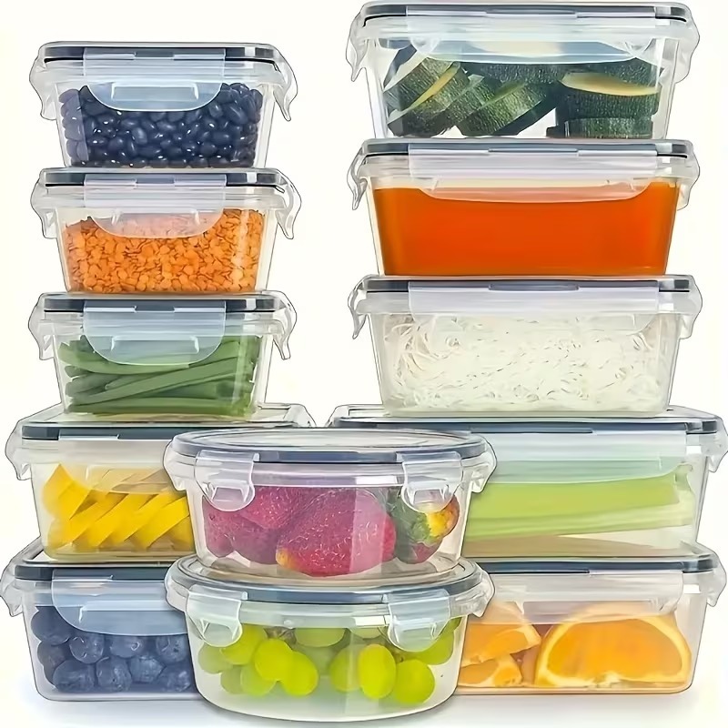 حاويات تخزين طعام شفافة من 4 ق - مراجعة Food Storage With Colander وسعره