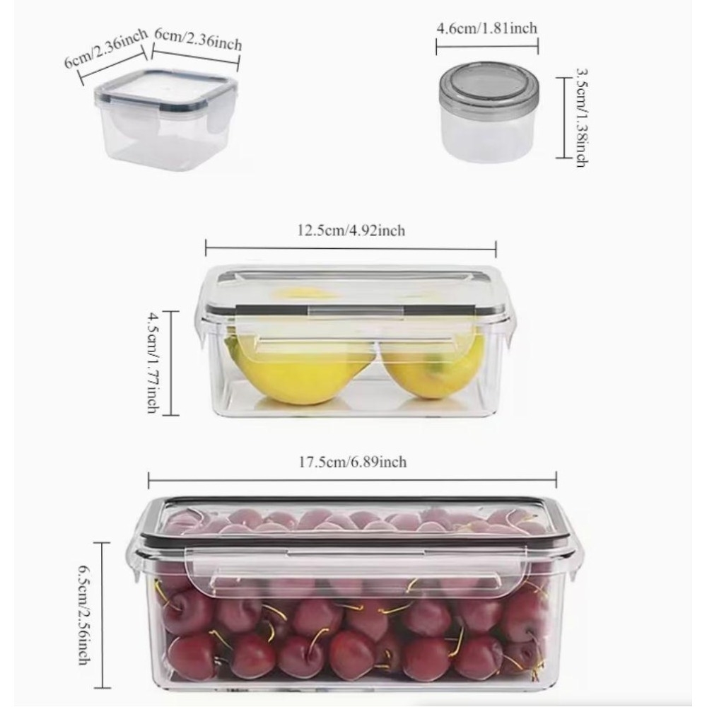 حاويات تخزين طعام شفافة من 4 ق - مراجعة Food Storage With Colander وسعره