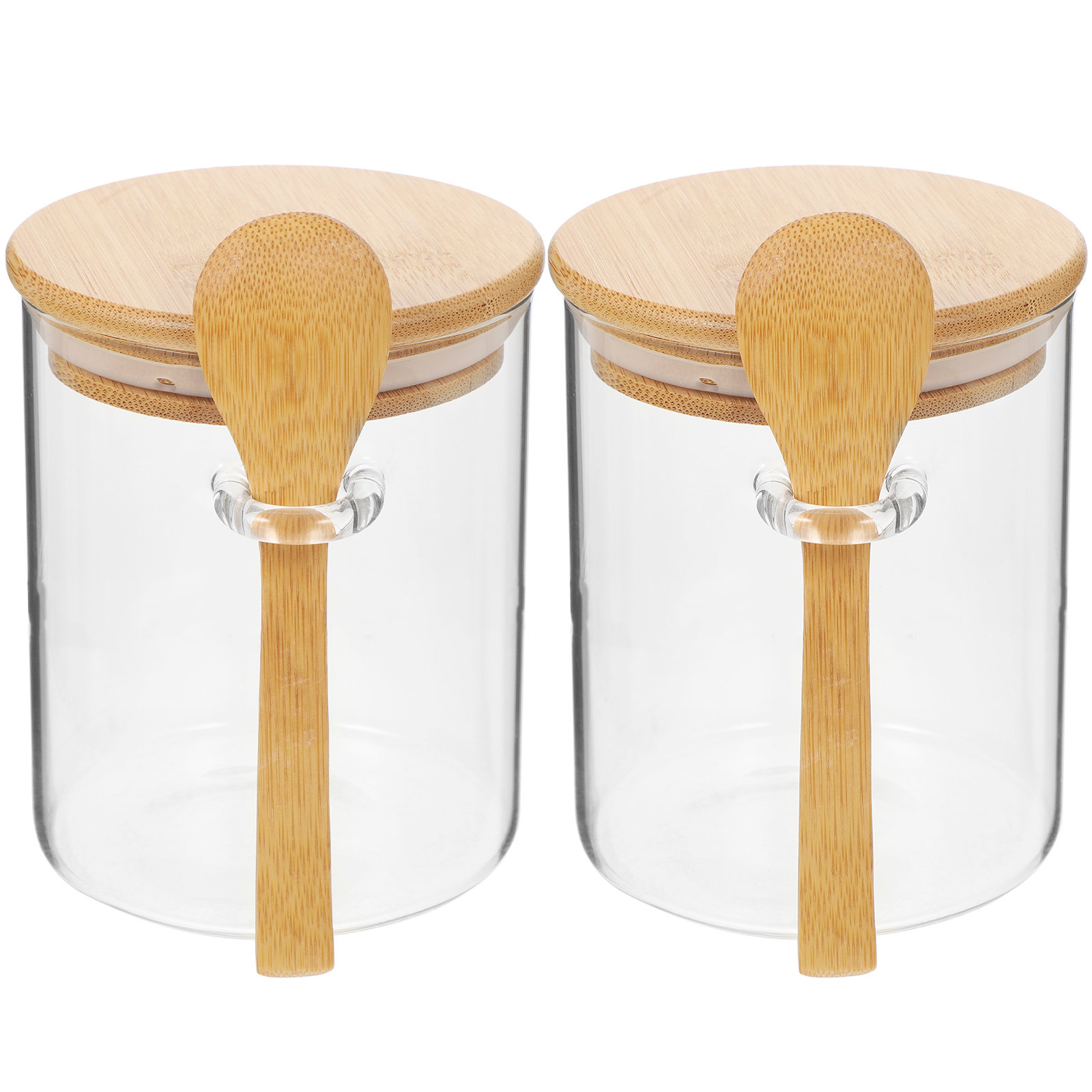 قطعتان من حاويات تخزين الدقيق  - مراجعة Food Storage Jar Glass وسعره
