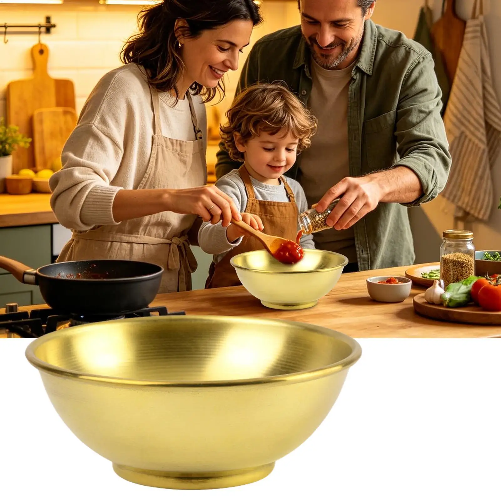 وعاء نحاسي كبير للتخزين، أطباق - مراجعة Food Storage Bowls وسعره