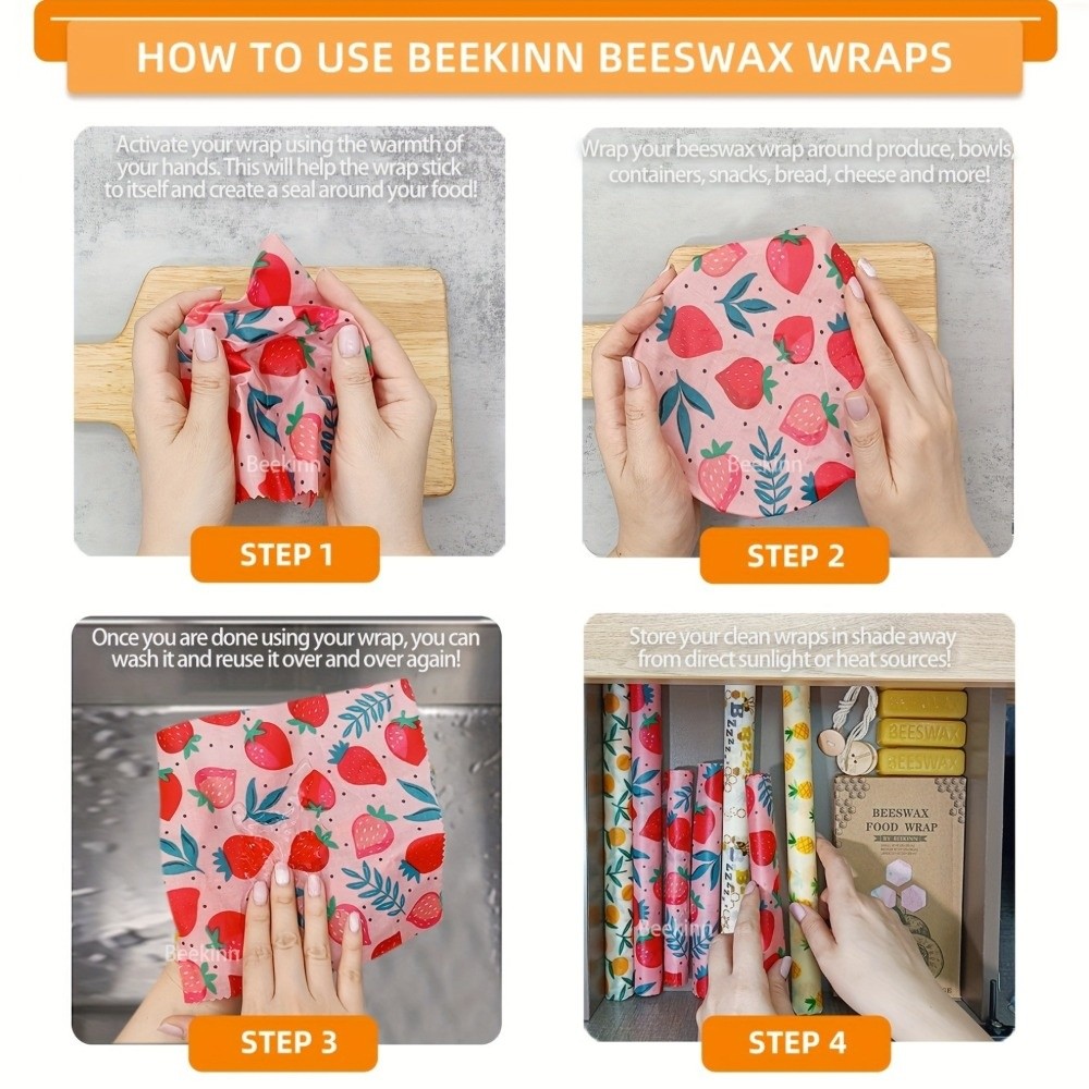 9 قطع من أغطية الطعام المصنوعة - مراجعة Beeswax Food Wrap وسعره