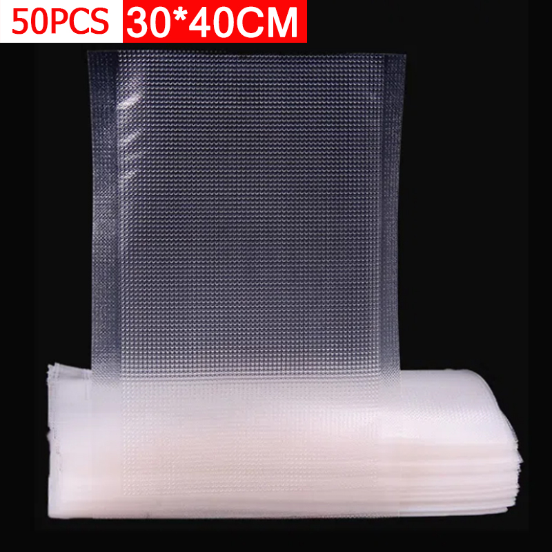 50 قطعة أكياس تفريغ الهواء مزخ - مراجعة Food Storage Vacuum Seal وسعره