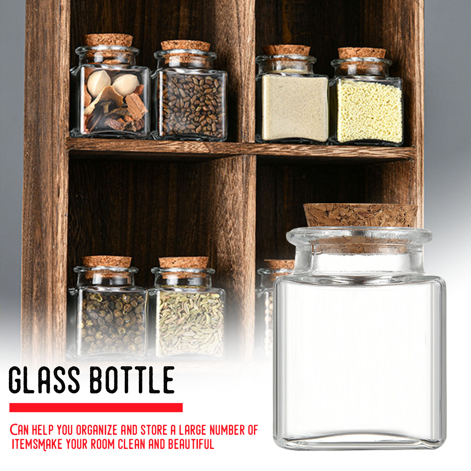 1/5/10 قطعة برطمانات تخزين زجا - مراجعة Food Storage Jar Glass وسعره