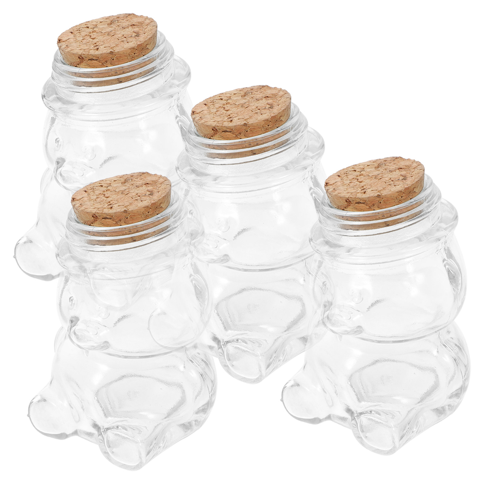طقم من 4 أوعية زجاجية شفافة مح - مراجعة Food Storage Jar Glass وسعره
