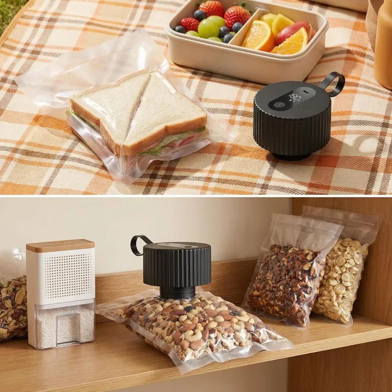 جهاز تفريغ الهواء الكهربائي لب - مراجعة Food Storage Vacuum Seal وسعره